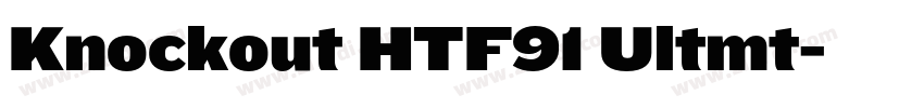 Knockout HTF91 Ultmt字体转换